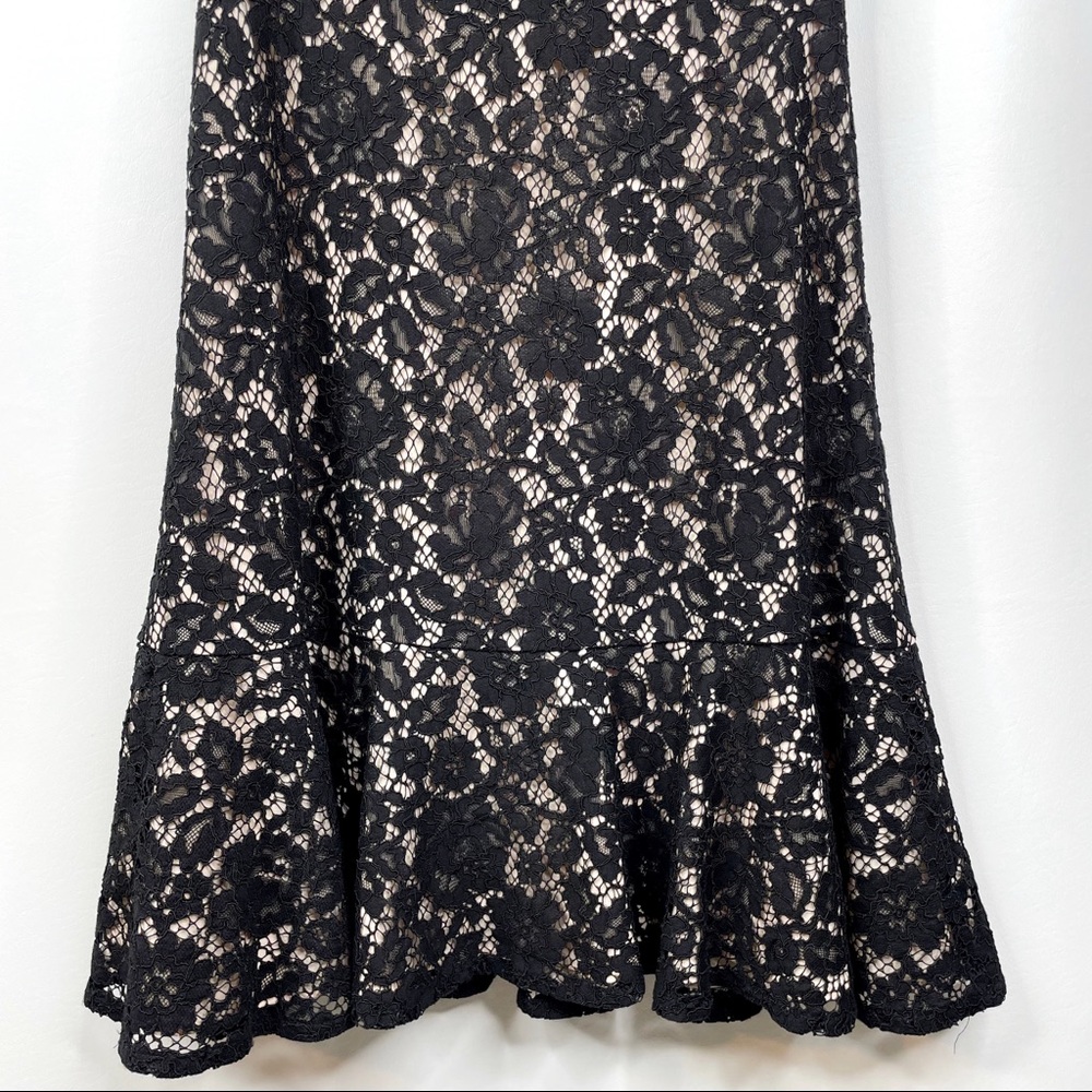 J CREW Off the Shoulder Black Lace Dress Size 2 - Picture 9 of 16